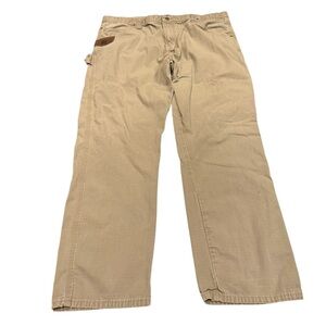 WRANGLER RIGGS WORKWEAR TECHNICIAN PANT BEIGE SIZE 42x32